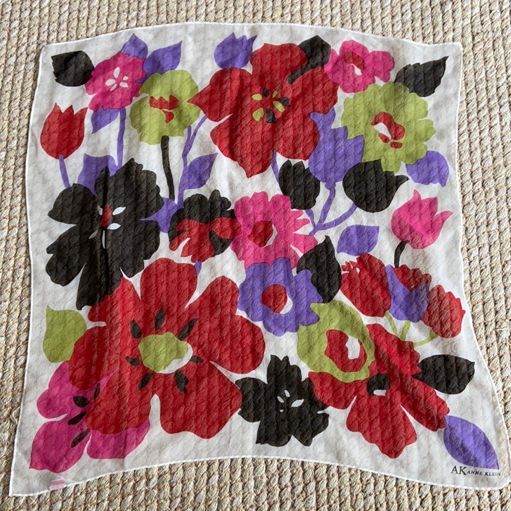 Anne Klein Floral Square Scarf